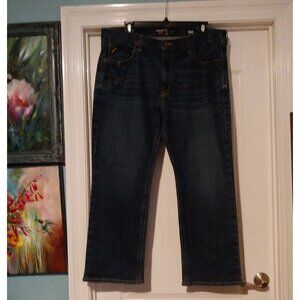 Ariat Rebar Mens Straight M4 42x30 Dark Wash Chore Barn Work Pant Cowboy Western